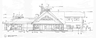 Brohaugh Residence South Elevation Plan
